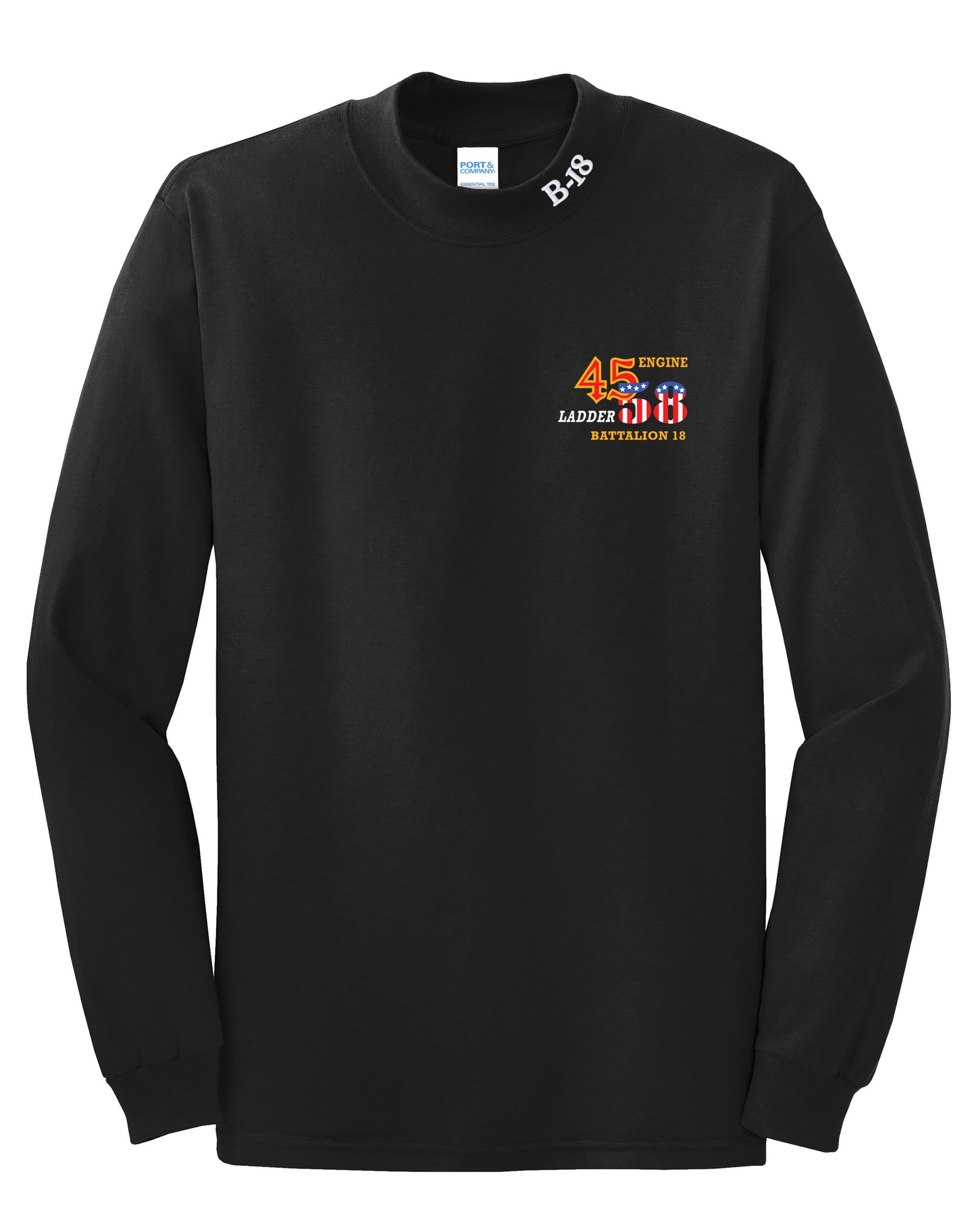 B-18 Mock Neck Long Sleeve Shirt