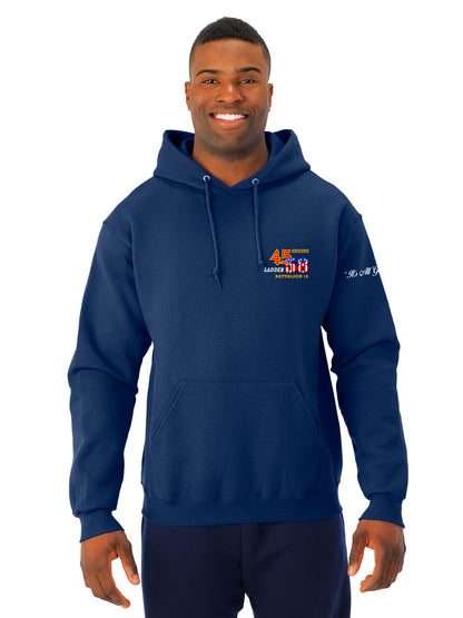 Engine 45 Ladder 58 House Lightweight Hooded Sweatshirt