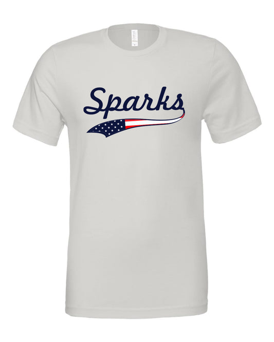 Sparks American Flag Logo Unisex T Shirt