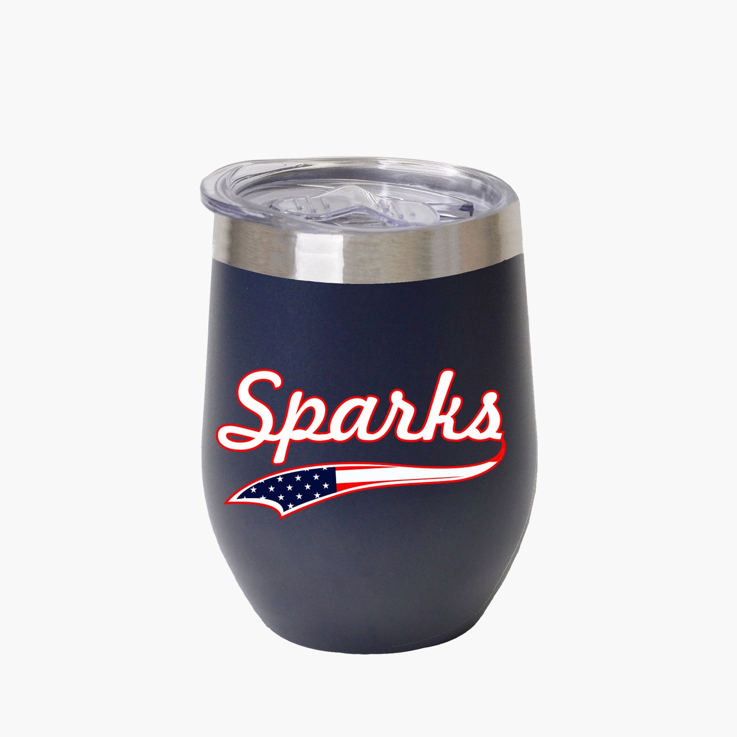 Sparks American Flag Logo Wine Tumbler