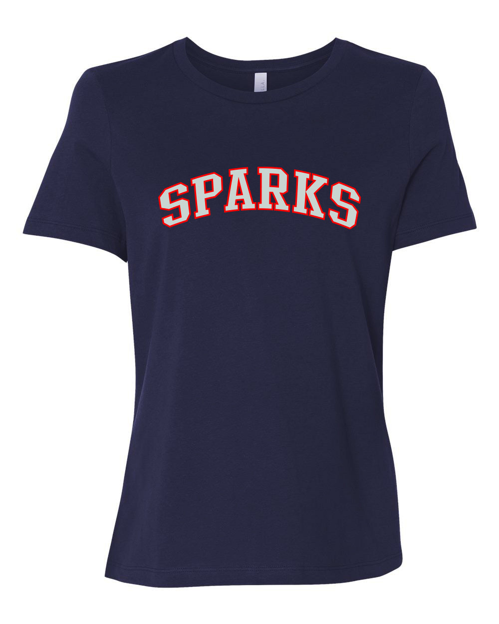 Sparks Collegiate Print Logo Womens T Shirt